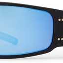 Gatorz Magnum Hand Crafted Aluminum Polarized Lens Sunglasses - Made in The USA (Black Frame With Silver Logo - Blue Mirror Optimized Polarized (Opz))