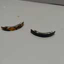 Eyegla Hair Barrettes for Women Large French Barrette Hair Clips Tortoise Shell Barrettes for Thick Hair,2 Pack (Ivory Tokyo/Black)