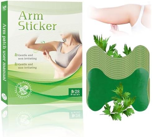 28Pcs/Box Mugwort Patches -Wormwood Stickers Natural Herbal Patches for Arm Natural Herbal Arm Patch for Women and Men