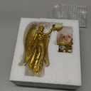 Angel Wall Lamp, Vintage Holy Guardian Night Light with Frosted Crystal & Wings, Battery Operated Wall Sconce for Bedroom, Nursery, Living Room, Chapel & Hotel, Classic Inspirational Decor