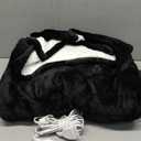 Bedsure Electric Blanket Twin - Soft Flannel Heated Blanket, Fast Heating with 10 Time Settings & 6 Heat Settings, Warm Gift for Grandma (62x84 inches, Black)