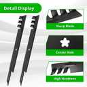 138971 Gator Blade for 42'' Deck, Compatible with C Raftsman LT2000 YT3000, H usqvarna YTH22V42 YTH18542 YTA18542 YTH1542XP, P oulan, A YP, Replace 134149, 138498, 532138971, 2-Pack