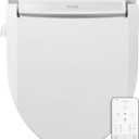 Brondell LE99 Bidet Toilet Seat, Fits Round Toilets, Electric Bidet with Remote, Warm Air Dryer, Strong Wash Mode, Stainless-Steel Nozzle, Saved User Settings & Easy Installation