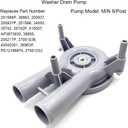 RB150003 Washer Drain Pump & Belt Kit Compatible with Alliance Speed Queen, RB150003 Belt & Pump Model M/N 8/Post, Replaces 201566P 27001036 205217P 36863 201566 38174