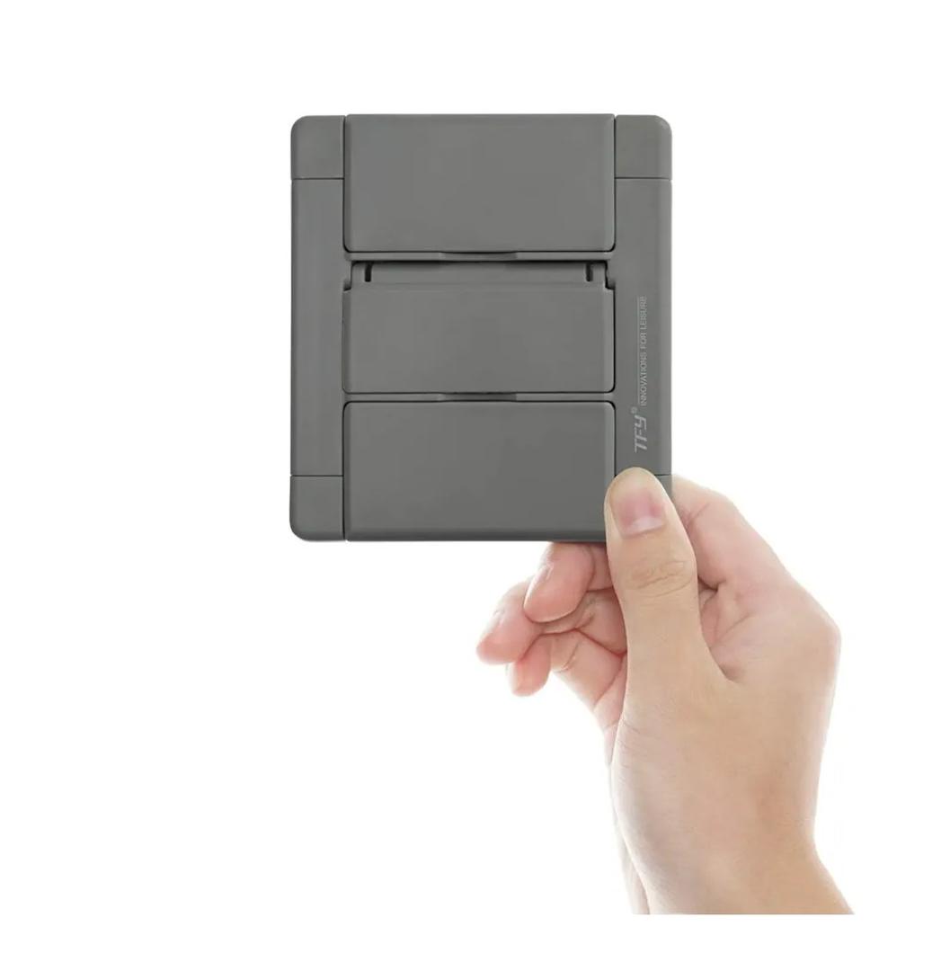 TFY Universal Kitchen Wall Mount for Tablet, eReader and Smartphones, for iPad Air, Mini, iPad Pro 10.5 inch, Wall Holder (Gray)