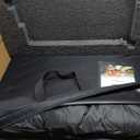 Back Seat Extender for Dogs, Hard Bottom Dog Seat Cover for Back Seat Truck, Dog Hammock for Truck, Upgraded Egg Crate Foam Material for Crew Cab F150, RAM1500, Sierra, Tundra, Silverado, Titan (59"Lx28.74"W-Full Size Truck, XL Black Egg Crate Foam)