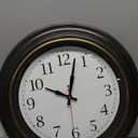 Bernhard Products Large Wall Clock 18" Quality Quartz Silent Non Ticking, Battery Operated for Home/ Living Room/ Over Fireplace, Beautiful Decorative Timeless Stylish Dark Brown XL Clocks, Easy to Read