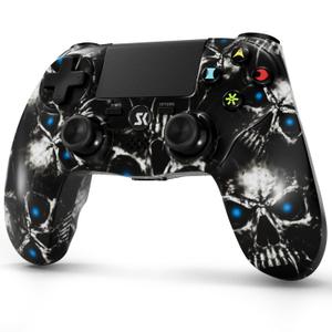 2 Pack Wireless Controller for PS4, Controller for Sony PlayStation 4, Double Shock 6-Axis Motion Sensor, Sensitive Touch Pad, Built-in Speaker & 3.5mm Headset Jack, Compatible with PS4/Pro/Slim (Black)