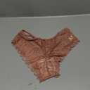 Milumia Women Sexy Floral Lace Underwear Criss Cross Seamless Bikini Panty Brief Size M