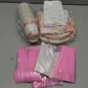 Floral Paper Plates and Napkins Party Supplies - Serves 16 - Flower Plates Floral Cups Knifes Forks Baby Shower Decorations for Girl Pink and Gold Bridal Shower Tea Party Birthday