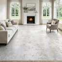 9x12 Area Rugs for Living Room Beige Rug Washable Bedroom Abstract Carpet