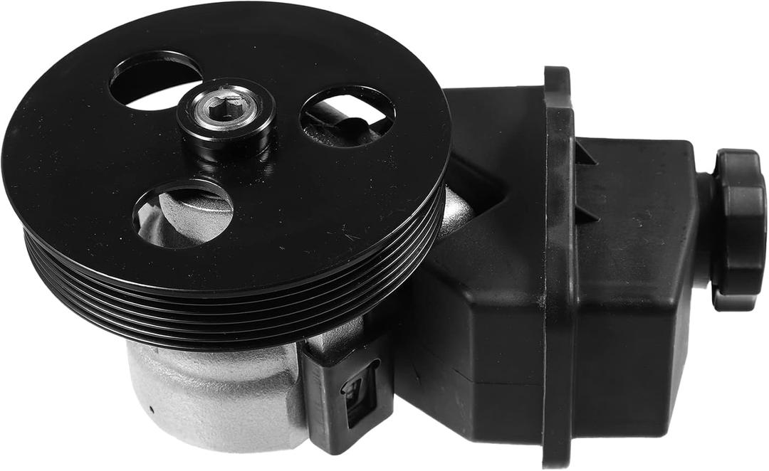 X AUTOHAUX Power Steering Pump Assembly for Chevrolet Impala Malibu Monte Carlo Uplander Power Steering Fluid Reservoir Cap Pump Pulley 19369078 19207430 15267531 12593693