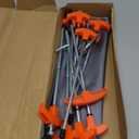 SOLEADER 12-Inch Screw in Tent Stakes 8PCS,Ground Anchors Screw in,Tent Stakes Heavy Duty,Ground Stakes for Inflatables,Canopies,Camping Tent Accessories,Metal Threaded Tent Spikes with Hex Head Drive