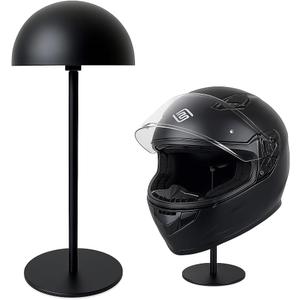 Helmet Stand - Metal Rotation Stand for Motorcycle, Caps, Hats & Rugby Helmets (half ball*1)