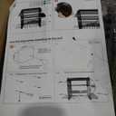 Heavy Duty Power Tool Organizer Wall Mount with Charging Station, 4 Layer Garage Storage Adjustable Shelves Height, Holds 4 Drills, 2 Hooks, Screw & Screwdriver box, Gifts for Fathers Day, Anniversary 