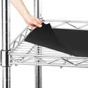 Frienda Set of 10 Wire Shelf Liner 11.8 x 16.6 Inch Heavy Duty Shelf Liners Packed Flat for Wire Shelving, Waterproof Non Adhesive Plastic Mat for Metal Rack Kitchen Shelves, Shoe Rack (Black)