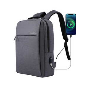 Victoriatourist Laptop Backpack 15.6 Inch, Business Slim Durable Travel Backpacks with USB Charging Port, College Computer Bag Gifts for Men and Women Fits Notebook (Grey)