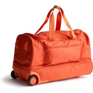 Vera Bradley Women's Ripstop Adair Rolling Duffel Travel Bag (Koi Orange)