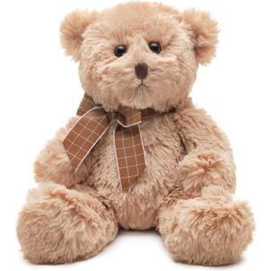 Bearington Lil' Bensen Stuffed Teddy Bear for Babies - 10" Soft Stuffed Bears Plush Toy with Classic Design - Adorable Cuddly Brown Bear Gift for Baby Showers, Boys, Girls and Animal Lovers