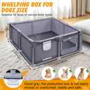 Whelping Box for Dogs and Puppies, 484818 in Whelping Supplies with Waterproof Whelping Pad for Medium Small Dogs