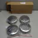 4PCS 4in Boats Airflow Vent Cover, 316 Stainless Steel ABS High Polished Grill Airflow Vent Cover, Marine Parts Air Outlet Cover for Yachts RVs