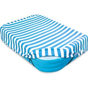 Rectangular Pool Cover,Waterproof Cover for 90" L x 60" W Inflatable Pool, 7' x 4' Rectangle Above Ground Swimming Pool Cover, with Elastic Band Increase Stability(Cover only,Blue)