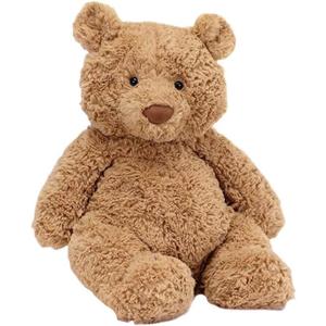 10" Bear Stuffed Animals Toy, Cute Brown Bear Plush Soft Bear Plushies Pillow Gifts for Kids Girlfriend Birthday Christmas Mother's Day