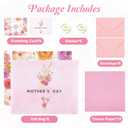 STYPOP 6 Pack 13" Large Mothers Day Gift Bags with Tissue Paper, Reusable Non-Woven Pink Gift Bags with Handles, Mothers Day Gifts for Mom/Grandma/Friends, 12.8"*10.2"*6.3"
