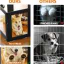 Yunphia Clear Acrylic Indoor Dog Playpen, 8 Panels, 24 in H for Small Dogs
