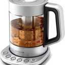 Viant Electric Kettle With Infuser For Loose Leaf. Hot Tea Maker With Temperature Control And Automatic Shut Off. Tea Kettle With Brewing Programs. 1.5 Liters Capacity