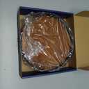 Farmhouse Oak 9" Lazy Susan Turntable Organizer for Cabinet, Round Wooden Lazy Susan Organization and Storage for Dining Table, Pantry, Kitchen, Countertop, Cupboard,Home Decor, Walnut Wood