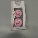 Bibs Pacifiers Color Collection, Set of 2 BPA-Free Latex Pacifiers Made in Europe, Round Nipple Baby Pacifier.