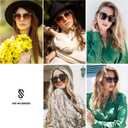 SOJOS Sunglasses for Women Men Vintage Style Shades SJ2157