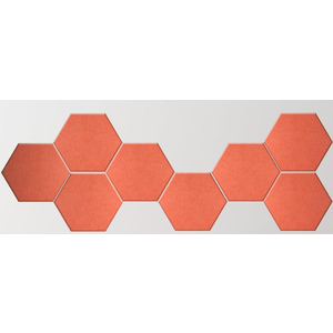 12 Pack Blacklight Acoustic Panels, 14"X 12" X 0.4" Hexagonal Soundproof Wall Panels, Sound Absorbing, Wall Decoration for Esports Room, Bedroom, Glow in the Dark under UV Reactive