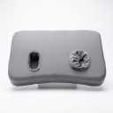 Cervical Neck Pillow, Memory Foam Pillows with Neck Support, Ear Piercing Pillow, Orthopedic Bed Pillow for Earplugs&Headphones, Gray 