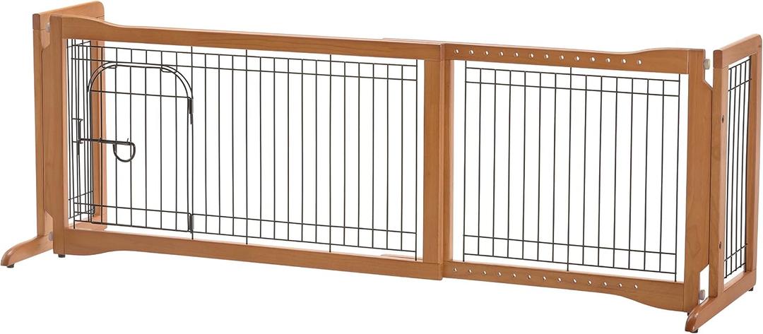 Richell Pet Sitter Freestanding Gate Plus, Pressure-mount Dog Gate, 22"x20"