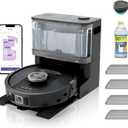 Shark PowerDetect NeverTouch, Self-Empty & Self-Refill, Robot Vacuum and Mop with Bagless, 30-Day Debris Capacity HEPA Base, 30-Day Capacity Refill Tank, Pad Dry, Black, AV2810YS