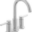 Dorind 8 in. Widespread 2-Handle High-Arc Bathroom Faucet in Chrome