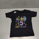 Lets Crazy It's My 5th Birthday Glowing 80s 5 Year Old T-Shirt, XS