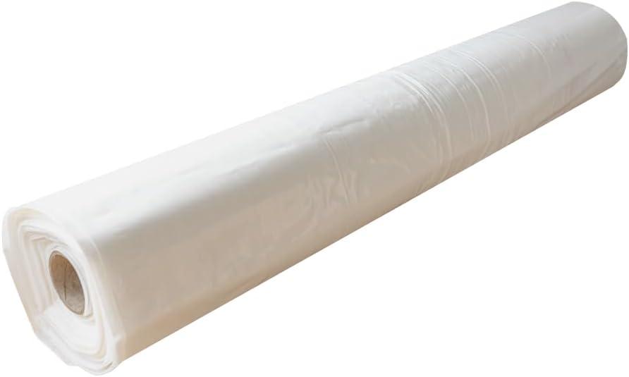 PAD N PROTECT Flame Retardant/Fire Rated 6 Mil Plastic Sheeting 12' x 100', Anti-Static, Greenhouse Plastic, Durable Plastic Sheeting, Passed NFPA 701 Test 1&2 (Printed on The Sheet)(6 Mil)
