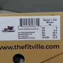 FitVille Wide Orthopedic Women's Sandals Wide Width Walking Sandals for Women Plantar Fasciitis & Swollen Feet with Adjustable Ankle Strap (Brown)