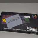 Wireless Keyboard and Mouse - RGB Backlit, Rechargeable & Light Up Letters, Full-Size, Ergonomic Tilt Angle, Sleep Mode, 2.4GHz Quiet Keyboard Mouse for Mac, Windows, Laptop, PC, Trueque(White)