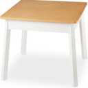 Melissa & Doug Wooden Square Table – Kids Furniture for Playroom (Natural/White)