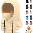 Winter Balaclava Ski Mask: Windproof Fleece Warm Face Cover Hood for Men Women Snowboarding Skiing Hiking Cycling (Gray)