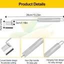 2 Pcs Stainless Steel Corn Peeler and Stripper Tool Set, Corn Stripper Cob Stripper Tool, Corn Stripper for Corn on the Cob Remover Tool Corn Thresher with Ergonomic Handle Kitchen Gadget