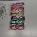 Eyekepper Women's Reading Glasses Metalless Screwless Spring Hinges 6 Pack Ladies Oversized Square Thick Frame Readers +2.50