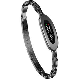 Ladies Smart Bracelet for Women Fitness Tracker Heart Rate Sleep Monitor Sports Modes Remote Camera Waterproof Ultra-Thin Luxury Womens Gold Smart Bracelet for Android iOS Phones