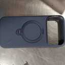 TORRAS Q3 Silicone 360 Spin for iPhone 17 Pro Case with Stand, Fit for MagSafe, Magnetic Ring Kickstand with Camera Control, Liquid Silicone Rubber Soft Phone Case for iPhone 17 Pro 6.3'', Deep Blue