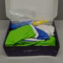 Light Up Kids Pod Swing Seat, Upgraded Kids Hanging Hammock Swing with LED Lights, Cotton Sensory Pod Swing Chair with Inflatable Pillow, Pod Swing for Kids Indoor & Outdoor (1 PCS) (Green)