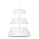 Brand: CNDNO
4.4
4.4 out of 5 stars
(10)
3 Tier Cupcake Stand, Durable Plastic 3 Tier Serving Tray for Cupcake, Fruit, Chocolate, Cookies, Square White Embossed Tiered Tray Stand for Wedding, Baby Shower, Party